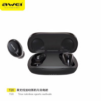 

												
												AWEI T20 SMART TOUCH DOUBLE EAR TRUE WIRELESS SPORTS EARBUDS WITH CHARGING CASE